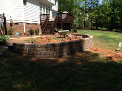 Retaining wall for Donnelly Paver Patio