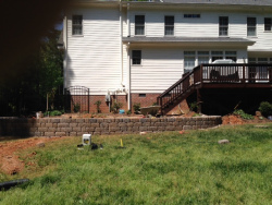 Retaining wall for Donnelly Paver Patio